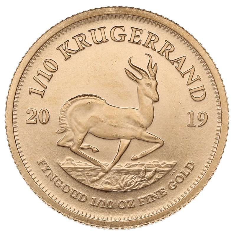 2019 1/10oz Krugerrand Gold Coin