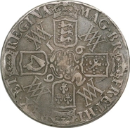 1692 Silver Crown Coin William & Mary Fine
