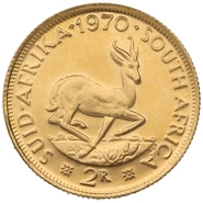 1970 R2 Gold Coin 2 Rand South Africa