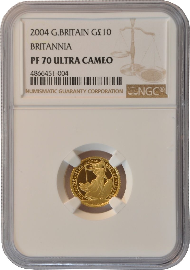 2004 Proof 1/10oz Gold Britannia Coin NGC PF70