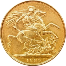 1823 George IV 2 pound Sovereign Trace of Mount