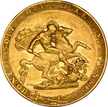 1820 Gold Sovereign Coin George III NGC VF30