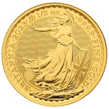 2023 1/2oz Gold Britannia Coin Queen Elizabeth II
