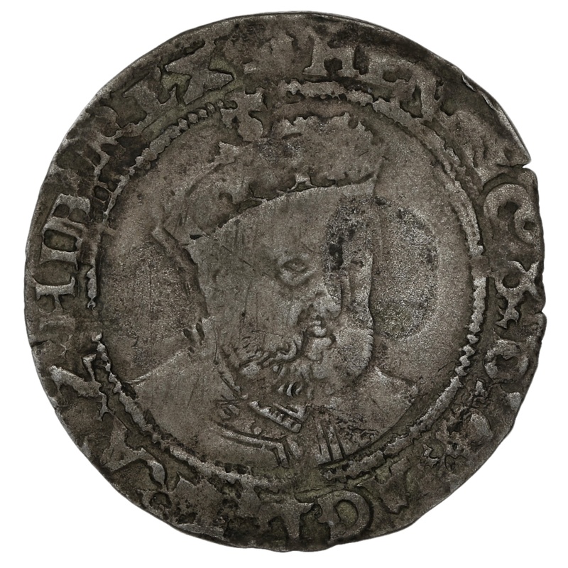1547-1551 Silver Groat Fourpence Coin Henry VIII Hammered Posthumous mm Martlet