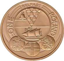 2010 Proof Gold £1 Pound Coin Belfast