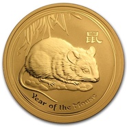 2008 Quarter Ounce Year of the Mouse Gold Coin