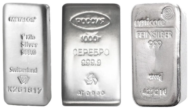 1kg Silver Bar Grade B