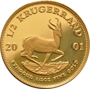 2001 Proof 1/2oz Krugerrand Gold Coin