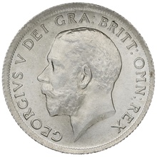 1916 Silver Shilling Coin George V