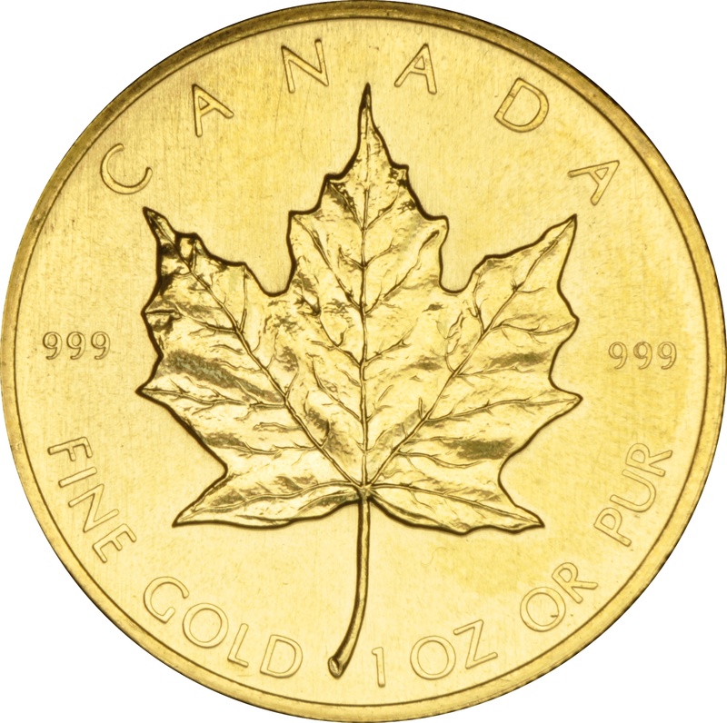 1983 Canadian Maple Leaf Gold Coin 1oz