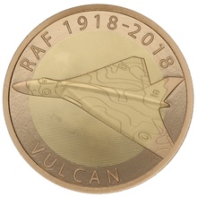 2018 Proof £2 Gold Coin RAF Centenary Vulcan Boxed