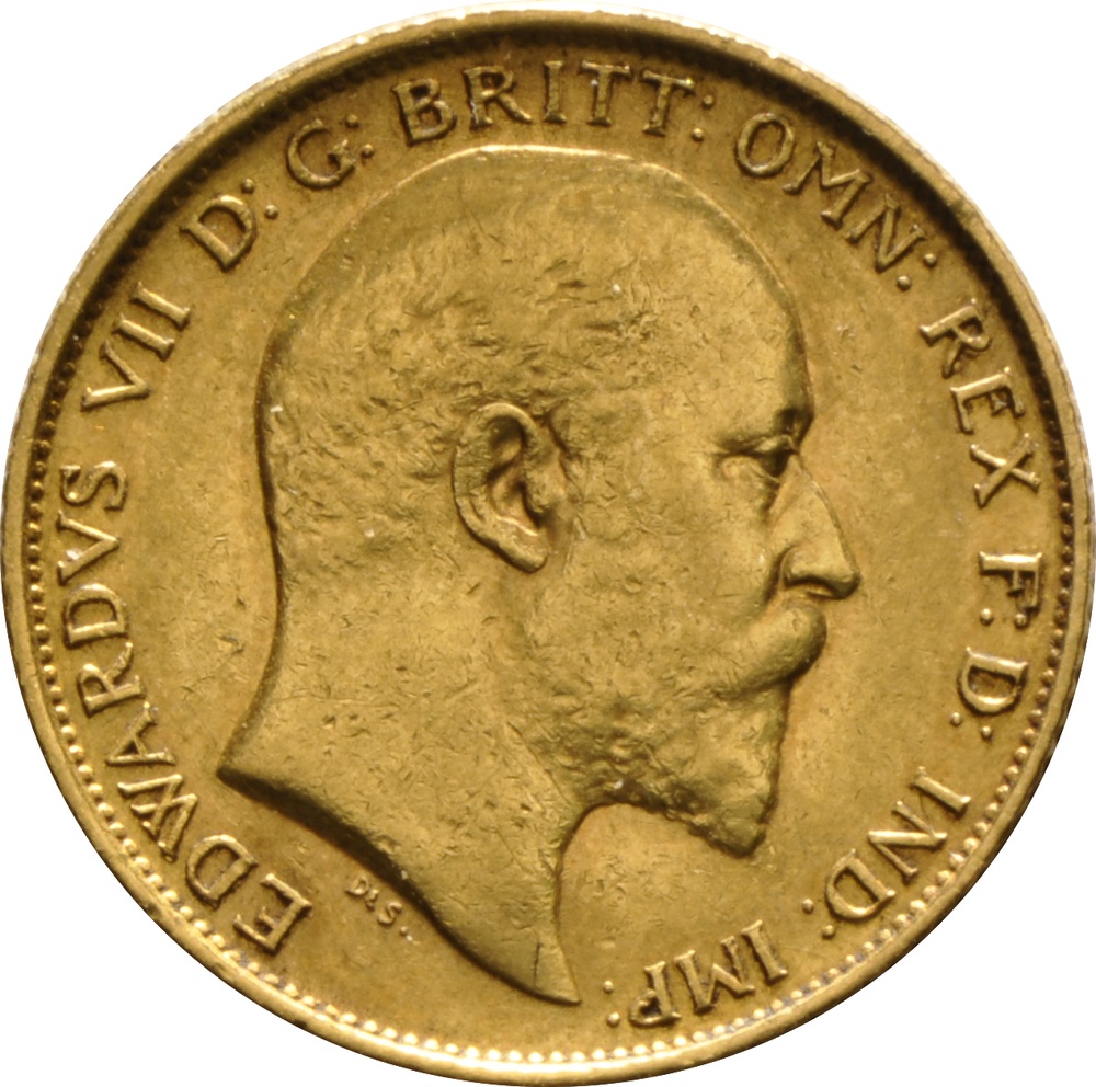 1907 Gold Half Sovereign - King Edward VII - M - £234.60