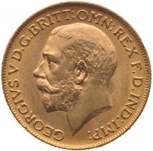 1919 Gold Sovereign - King George V - S - £466.20