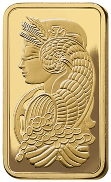 100g Gold Bar PAMP Lady Fortuna Minted