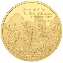2016 5oz £10 Gold Proof Coin The 100th Anniversary of the First World War Boxed