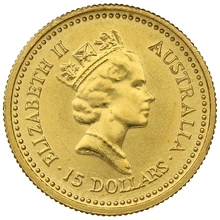 1987 1/10oz Australian Kangaroo Gold Nugget Coin