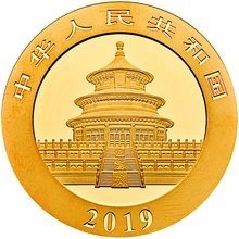 2019 30g Chinese Panda Gold Coin PCGS MS70