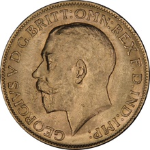 1924 Gold Sovereign Coin George V Melbourne NGC MS62