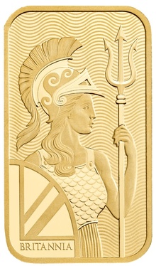 50g Gold Bar Britannia Minted