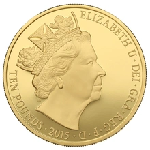 2015 5oz £10 Gold Proof Coin The Longest Reigning Monarch Boxed