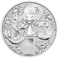 2024 1oz Perth Mint Year of the Dragon Silver Coin with Privy Mark