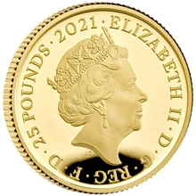 2021 1/4oz Prince Philip Duke of Edinburgh Gold Proof Coin Boxed