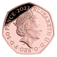 2022 Proof 50p Gold Coin Kanga and Roo Boxed