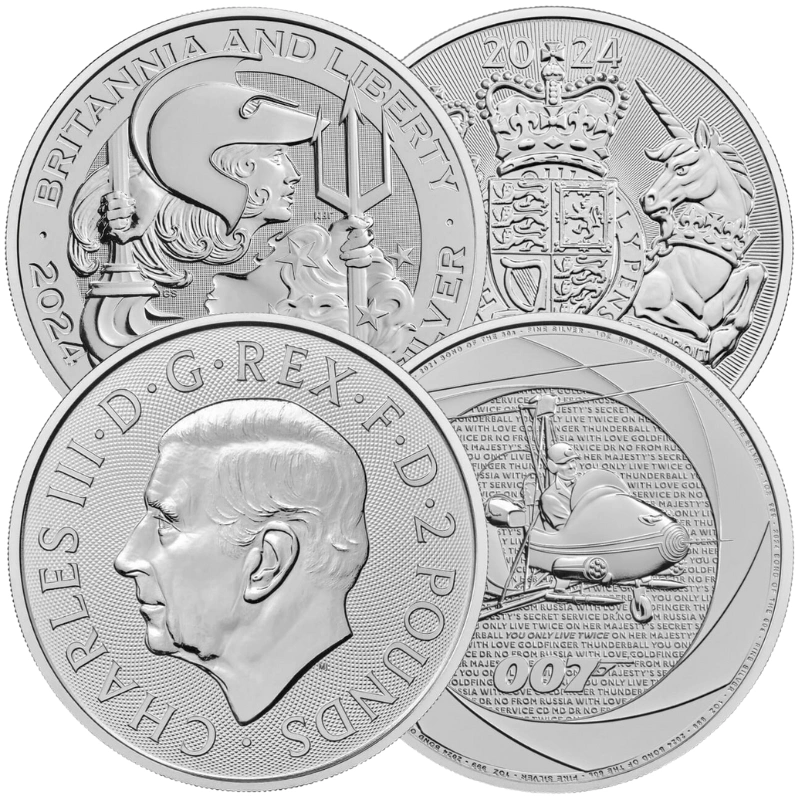 Best Value British £2 1oz Silver Coin From BullionByPost