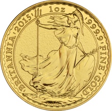 2015 Gold Britannia Coin 1oz Uniface Obverse Mint Error NGC MS66