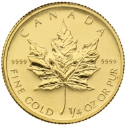 2009 1/4oz Canadian Maple Leaf Gold Coin