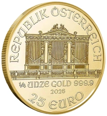 2026 1/4oz Austrian Gold Philharmonic Coin