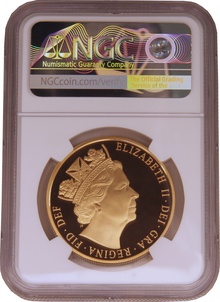 2016 Proof Gold £5 Coin Quintuple Sovereign James Butler Effigy NGC PF69