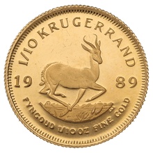 1989 1/10oz Krugerrand Gold Coin