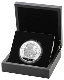 2024 Seymour Unicorn Silver Coin Tudor Beasts 1oz Proof Boxed
