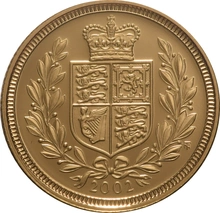 2002 Proof Gold Half Sovereign Elizabeth II Fourth Head