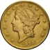 1898 $20 Double Eagle Liberty Head Gold Coin, San Francisco