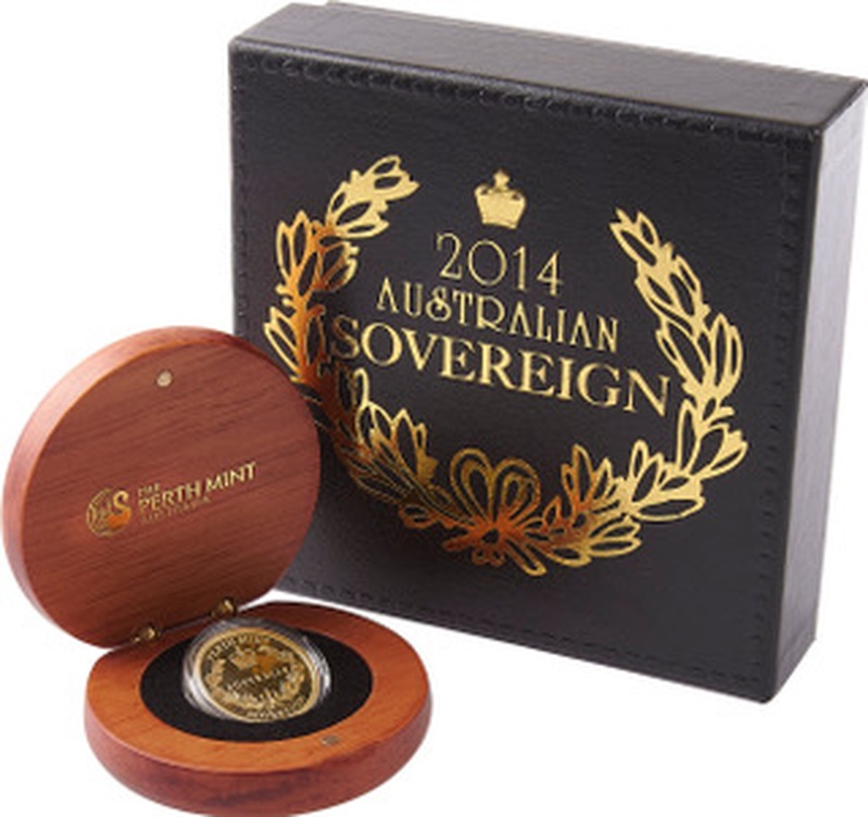 2014 Australian Gold Proof Sovereign Boxed