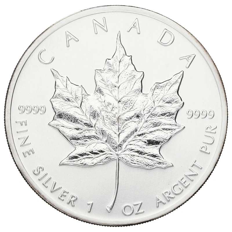 1988 Canadian Silver Maple Leaf Coin 1oz