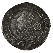 1575 Elizabeth I Silver Threepence - mm Eglantine
