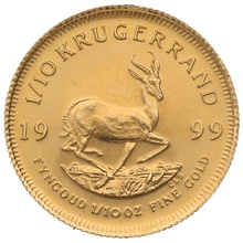 1999 1/10oz Krugerrand Gold Coin