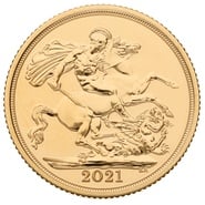 2021 Gold Sovereign Coin MS70 PCGS