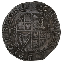 1633-4 Charles I Silver Hammered Sixpence - mm Portcullis