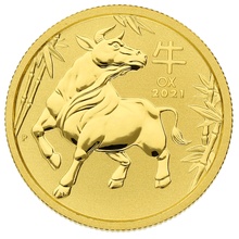 2021 Year of the Ox Gold Coin 1/4oz Perth Mint Australian Lunar Series