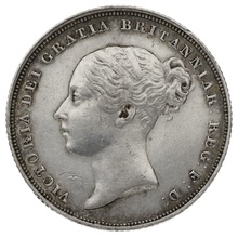 1838 Silver Shilling Coin Victoria A1
