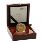 2021 Royal Mint 1oz Year of the Ox Proof Gold Coin Boxed