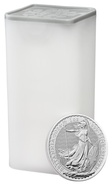 Tube of 25 2024 Britannia One Ounce Silver Coins