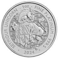 2024 Seymour Unicorn Platinum Coin Tudor Beasts 1oz