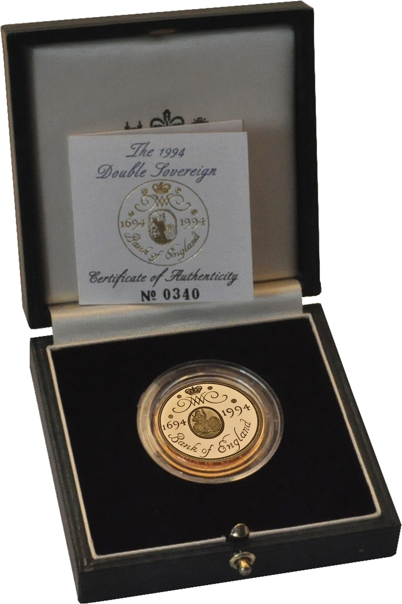 1994 Proof £2 Gold Coin Bank of England Boxed
