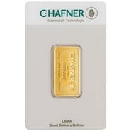 10g Gold Bar C. Hafner Minted