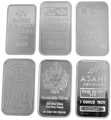 Second Hand 1oz Silver Bar / Round